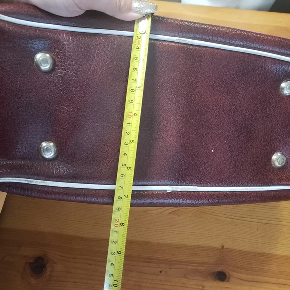 Vintage 1976 Montreal Olympics Athlete Shoulder Bag Retro Tote Faux Leather 70s - Picture 10 of 13